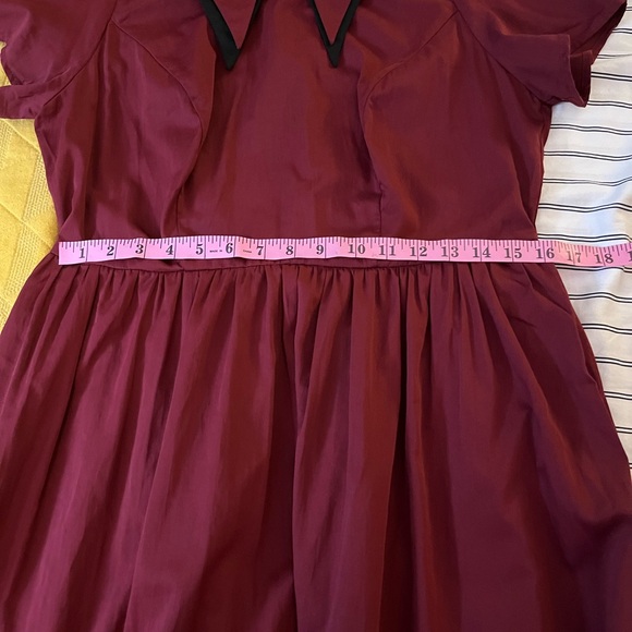 Tuesday of California NWT double dagger dress in oxblood - Picture 13 of 16